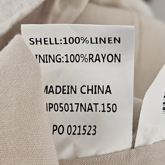 DISSH Hallie Natural Linen Wrap Skirt Beige Size US 4 Old Money Neutral Beige - Picture 10 of 13